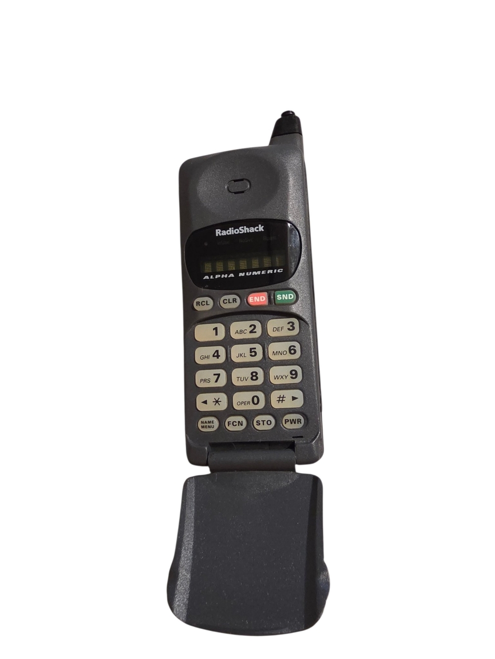 Vintage RadioShack CT-502 Cellular Flip Phone w/ Leather Case – Untested / Prop
